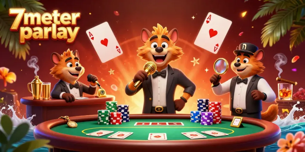 Hyenas performing at a comedy casino club, showcasing the 7meter parlay excitement.