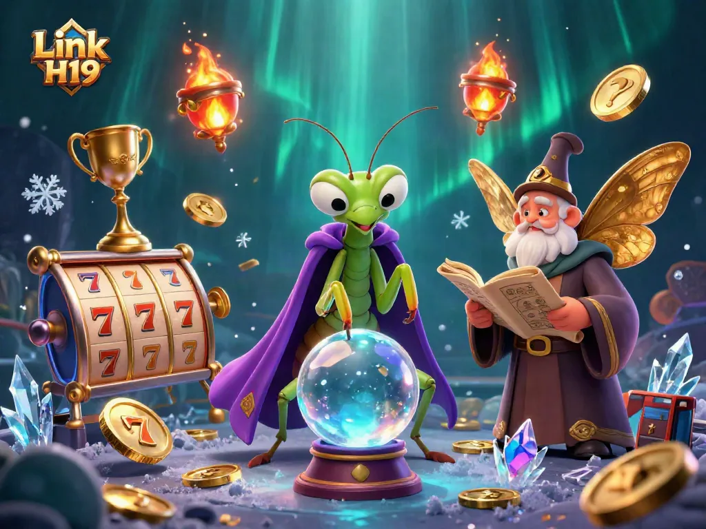 Experience thrilling wins at Link H19 with immersive 3D casino-themed visuals featuring fortune tellers and jackpots.