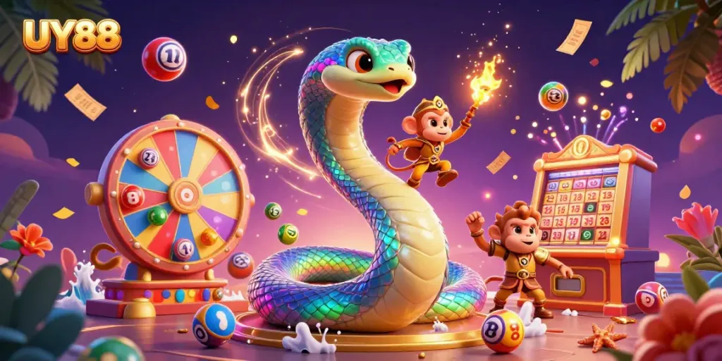 Experience thrilling gameplay at UY88 with a magical scene featuring vibrant character interactions and dynamic elements.