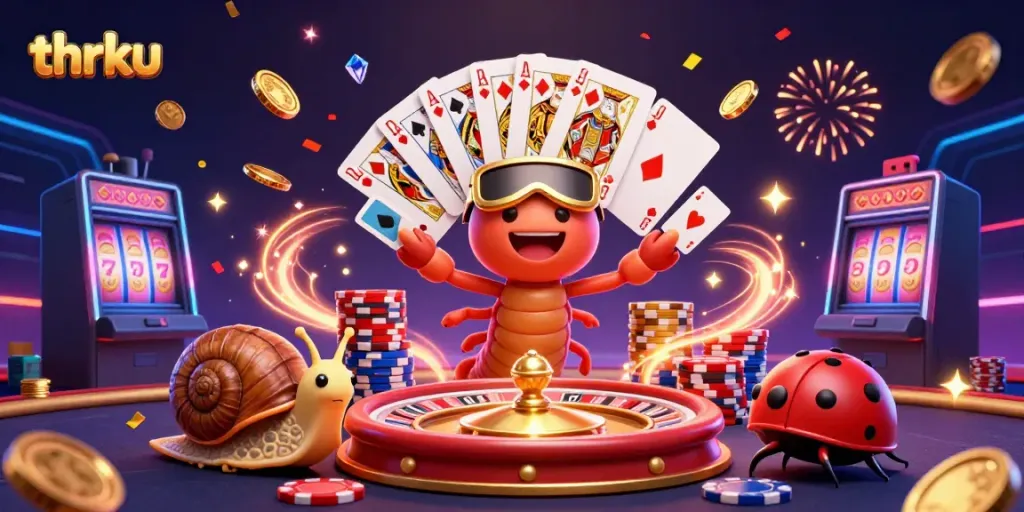 Experience thrilling rewards with thr ku in this vibrant digital casino scene.
