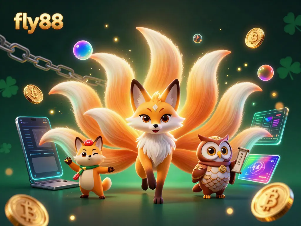 Experience the vibrant energy of fly88 with a colorful illustration featuring gaming spirit elements.