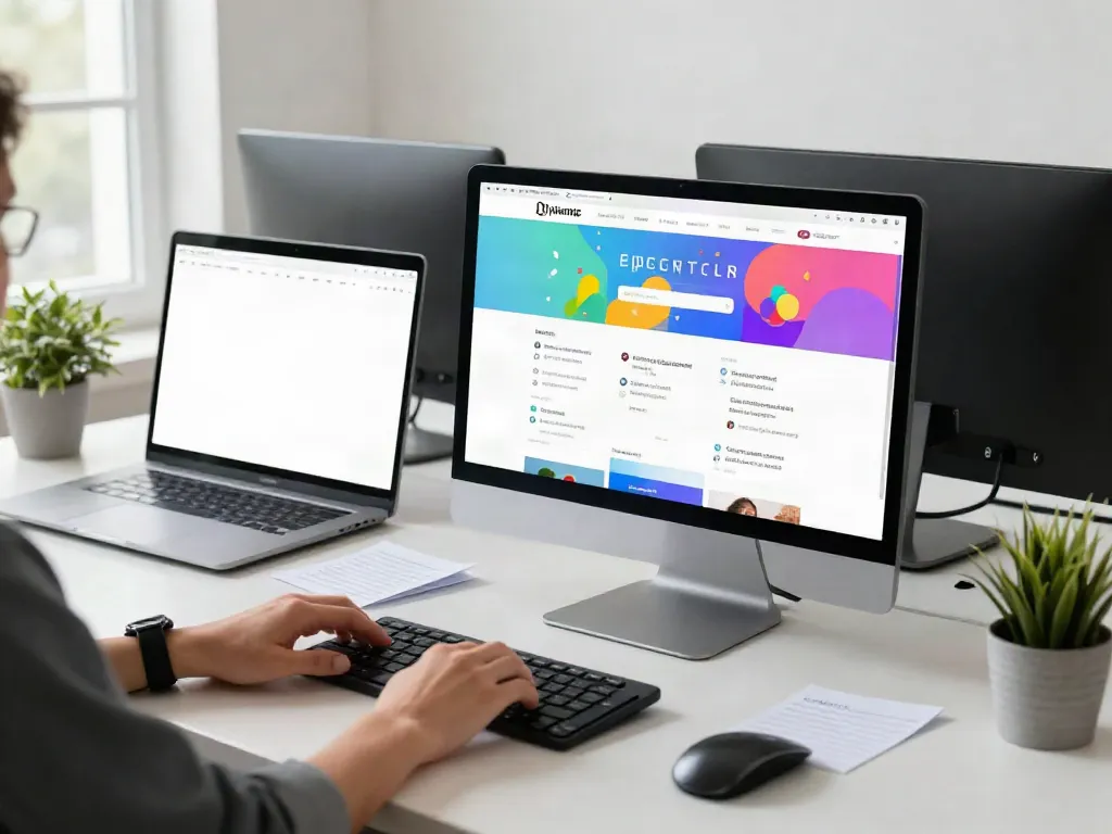 Engaging digital workspace illustrating a site's collection of links and addresses, emphasizing the keyword 사이트모음.