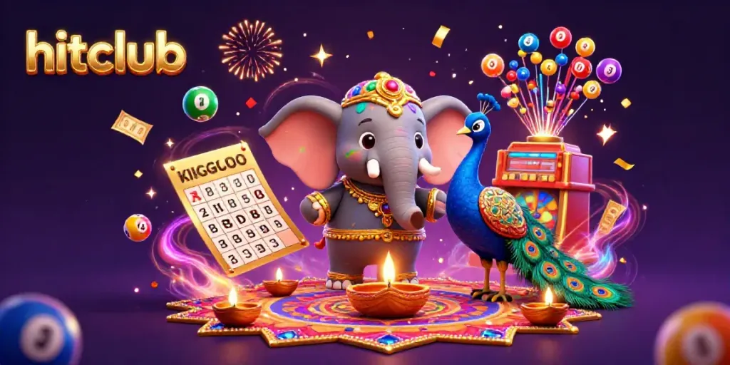 Join the excitement at hitclub with dynamic lottery entertainment featuring colorful elements.