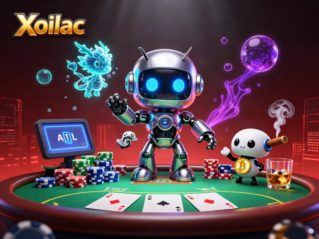 Xoilac offers thrilling poker experiences with engaging 3D characters and vibrant casino elements.